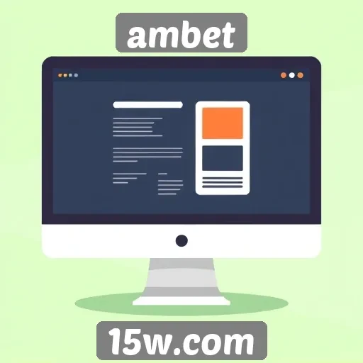 Análise da interface do usuário no site Ambet